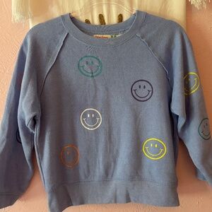 Vintage Havana Girls Smiley Face Crewneck Sweatshirt